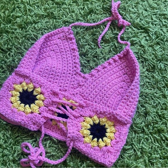 CROCHET HALTER TOP HANDMADE - Picture 8 of 13